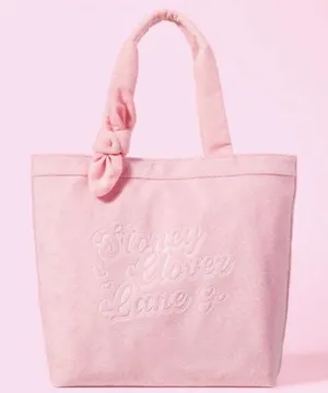 Stoney Clover New Pink Terry Cloth Embossed Beach Tote Bag thumbnail 1
