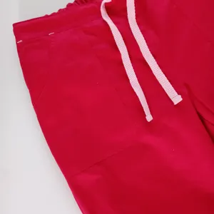 Maven Blossom Women's Multi Pockets Scrub Pants Size Small Red thumbnail 3