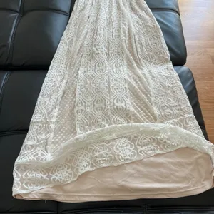 Deep V neck Sleeveless Lace Maxi Dress - Prom Wedding Guest Vacation Beach thumbnail 5