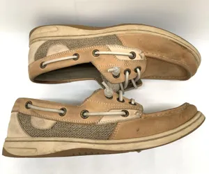 Sperry Rosefish Linen Boat Shoe Size 7.5 thumbnail 3