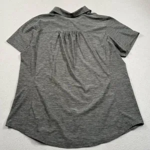 Duluth Trading Co Polo Shirt Armachillo Cooling Shirt Women XL Gray Short Sleeve thumbnail 5