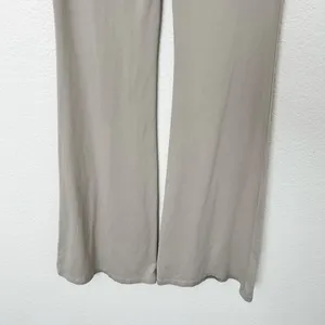[TRESSER] Tan Criss Cross Tie Waist Ruched Low Rise Flare Leg Pants Size Small S thumbnail 9