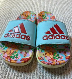 Adidas/Farm Rio Aqua Slides 9 thumbnail 1