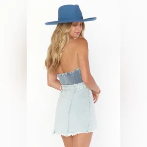 SHOW ME YOUR MUMU Duncan Halter Dress In Blue Jay thumbnail 8