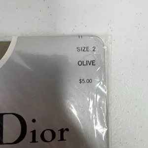 Vtg Christian Dior Panty Hose Stockings Nylons Olive Size 2 Fits 110 140 lbs USA thumbnail 4