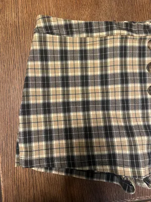 Altar’d State Brown Plaid Fall Skort | Size Small thumbnail 3