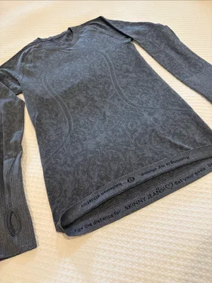 Lululemon Charcoal Crewneck Long-Sleeve thumbnail 2