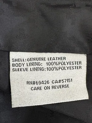 Wilsons Leather 100% Buttery Leather Black Moto Style Jacket Size: S thumbnail 4