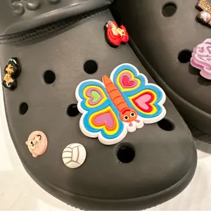 Crocs Classic Clog Women's 10 Slate Grey Includes All Charms‎ Princess Unicorn thumbnail 5