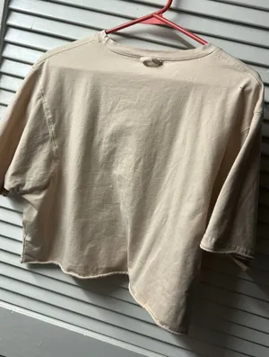 Cropped Shirt Tan thumbnail 2