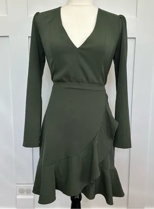 Ali & Jay Green Wrap Dress thumbnail 3
