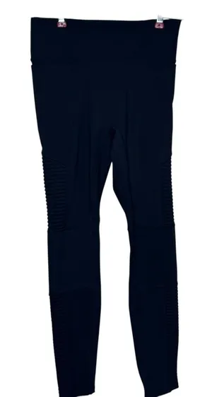 Fabletics Women Pants Black Pull‎ On Work Out Yoga Stretch Leggings Black Medium thumbnail 1
