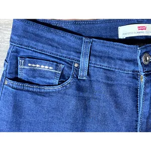 Levi's 512 Bootcut Jeans Perfectly Slimming Dark Wash Denim Size 14 Stretch‎ thumbnail 10