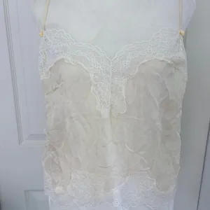 Skims Cream Silk Lace Cami Top Size M thumbnail 5