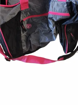 Gray and Pink Women's gym bag thumbnail 5