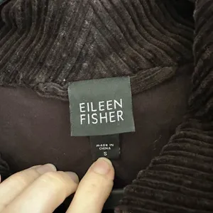 Eileen Fisher Corduroy Jacket Asymmetrical Zipper Brown Womens S thumbnail 3