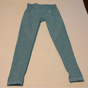 GymShark Womens Size XS‎ Teal Blue Green Athletic Leggings Workout Gym Stretch thumbnail 1