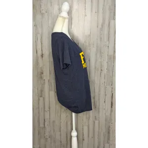 Nike West Virginia Mountaineers‎ Women's V-Neck T-Shirt Blue XL thumbnail 5