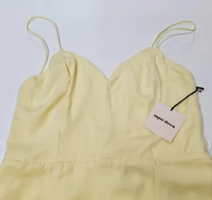 Superdown Diana Mini Dress in Light Yellow LArge thumbnail 7
