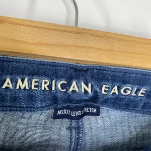 American Eagle Striped‎ Stretch Hi-Rise Jegging Crop Womens Jeans Size 4 Long thumbnail 8
