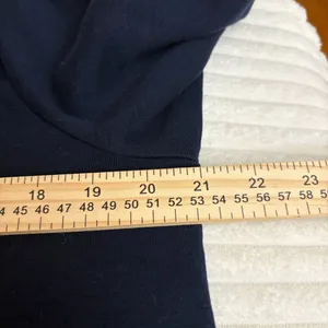 Lauren Ralph Lauren Dark Navy Blue Long Sleeve Crew Neck Knit Top with RL Monogr thumbnail 6
