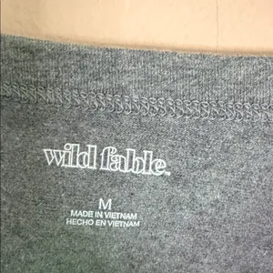wild fable Heather Grey Cropped Crew Tee thumbnail 2