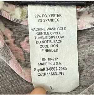 Y2K j.t.b. Floral and lace trim wraps v-neck tank top large brown pink orange poppy thumbnail 6