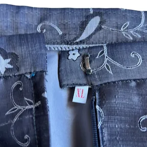 Beautiful Silver Embroidered Midi‎ Skirt Size XL thumbnail 8