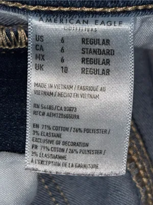 American Eagle High Rise Jegging Crop Jeans Women’s Size 6 Regular Raw Hem READ thumbnail 7