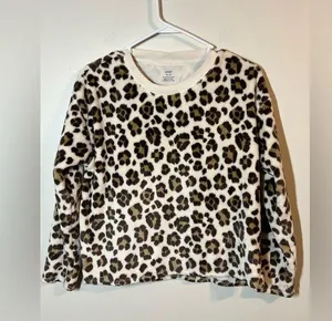 Aerie Oversized Cheetah Crewneck, sz XS thumbnail 1