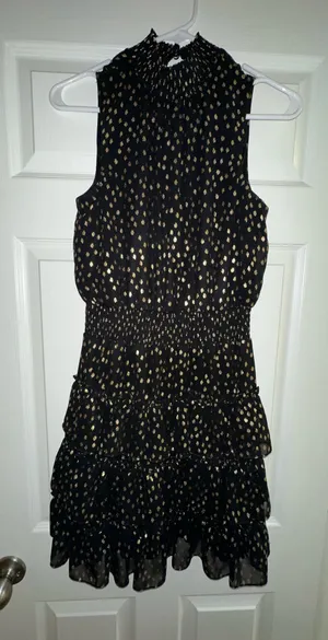 Polka dot dress Black thumbnail 1