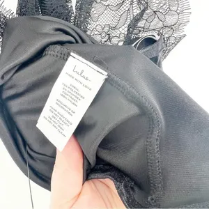 NWT‎ Lulus Flirty Influence Lace Velvet Bustier Halter Top S Black Coquette thumbnail 7