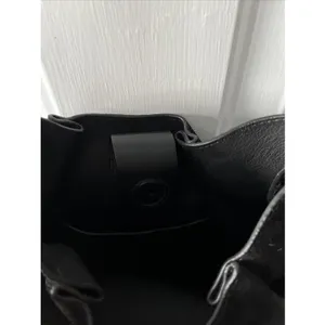 Michael‎ Kors Black Suede Leather Tote Bag Gold Hardware Crossbody Large Rare thumbnail 10