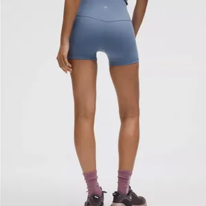 NWT LULULEMON - Washed Denim Align™ High-Rise Short 4" - $64 - Size 10 thumbnail 3