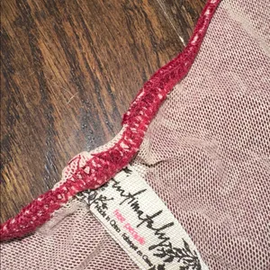 Intimately Free People Burgundy Lace Bralette size small thumbnail 3
