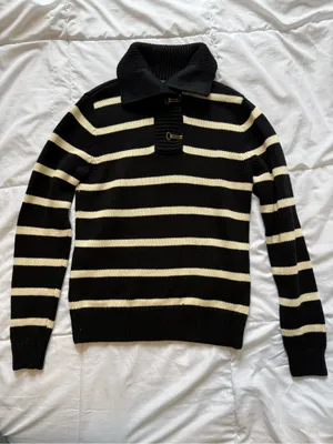 Ralph Lauren Striped Toggle Neck Sweater thumbnail 2