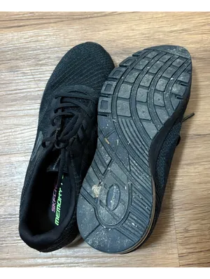 Skechers Women’s Memory Foam Black Athletic Sneakers Shoes Size 9 thumbnail 8