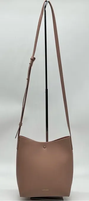 Samara Dusty Rose Crossbody Bag with Minimalist Clean Design Adjustable Strap thumbnail 1