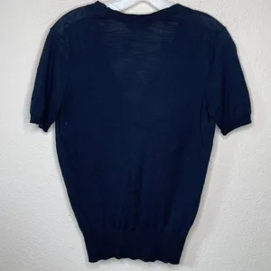 LOFT Cardigan Sweater‎ Navy thumbnail 4