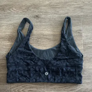Lululemon Rejuvenate Grey/Black Camo-Print Reversible Sports Bra thumbnail 2