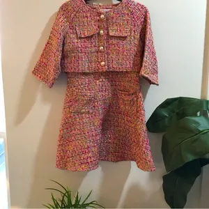 GORGEOUS 2‎ piece Tweed Flare out dress with short jacket thumbnail 4