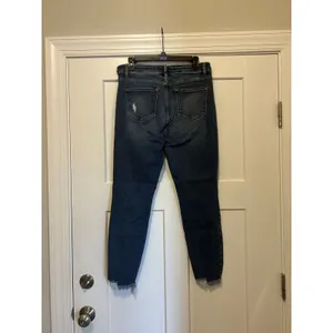 Kancan Women’s Size 13 / 30 Dark Wash Distressed Estilo Jeans High Rise Tapered thumbnail 6