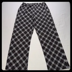 Laura Ashley Pajama Set Women Medium Black Plaid Cotton Blend Sleepwear‎ thumbnail 7
