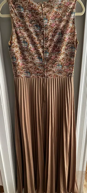 Miss Rubette Vintage halter maxi dress sleeveless mermaid like design pleated 12 thumbnail 8