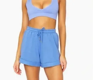 ✨WeWoreWhat Pull On Sweat Blue Sz Small Shorts✨ thumbnail 2