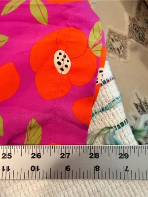 Compañía Fantástica Womens Printed Floral Wide Leg Pants Pink Orange Multi Boho thumbnail 13