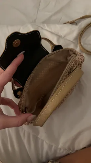 Woven mini bag Tan thumbnail 3
