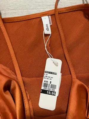 Orange Silk Top thumbnail 2