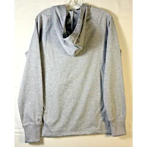 Gaiam Serenity Flow Hoodie‎ Womens Small Sleet Heather Grey Quarter Zip Pullover thumbnail 2