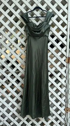 COPY - ❤️Birdy Grey Satin Formal Maxi Dress thumbnail 1